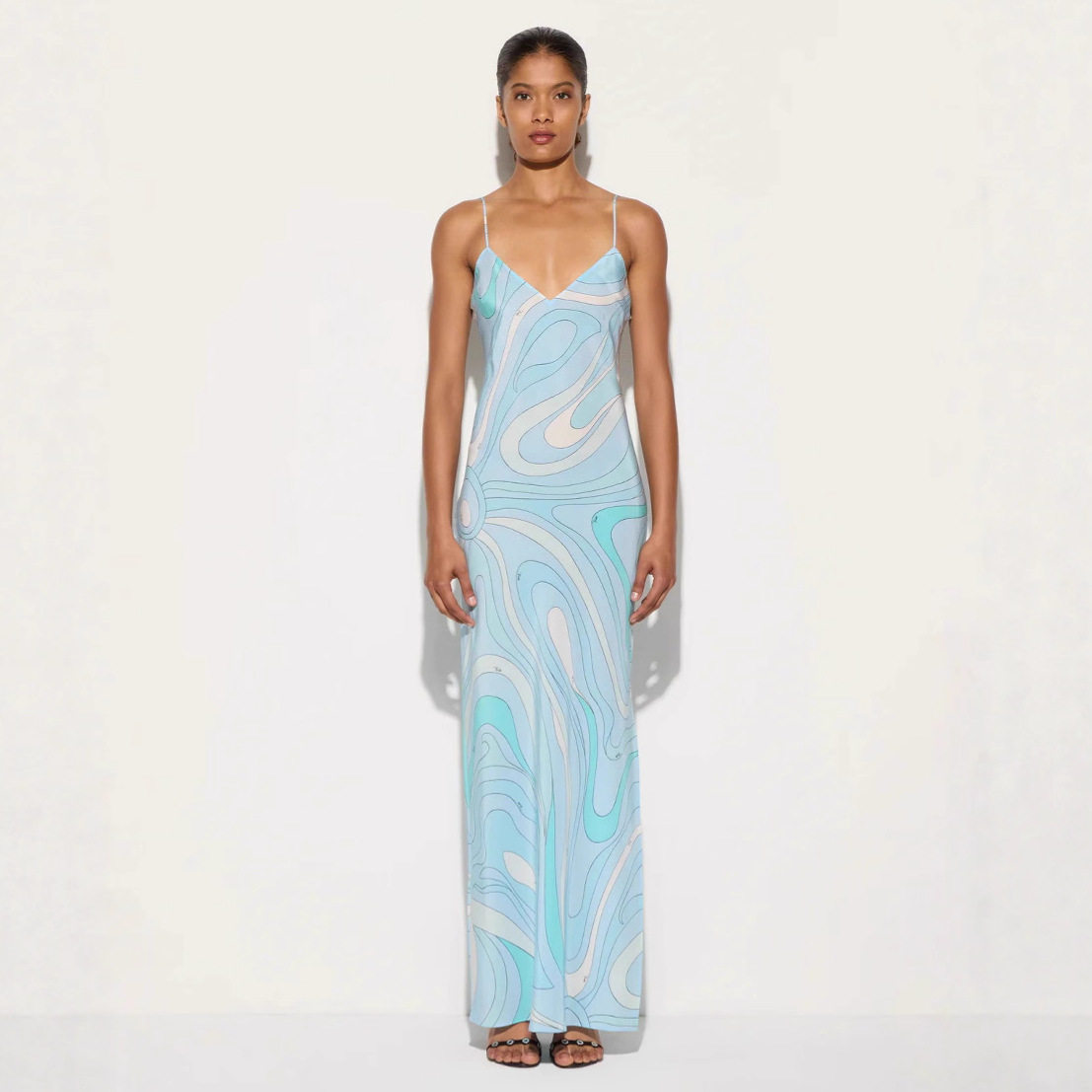 Womens Sexy Floral Print Split Maxi Dress Stylish Minimalist Design Perfect for Autumn Occasions Wholesale Available