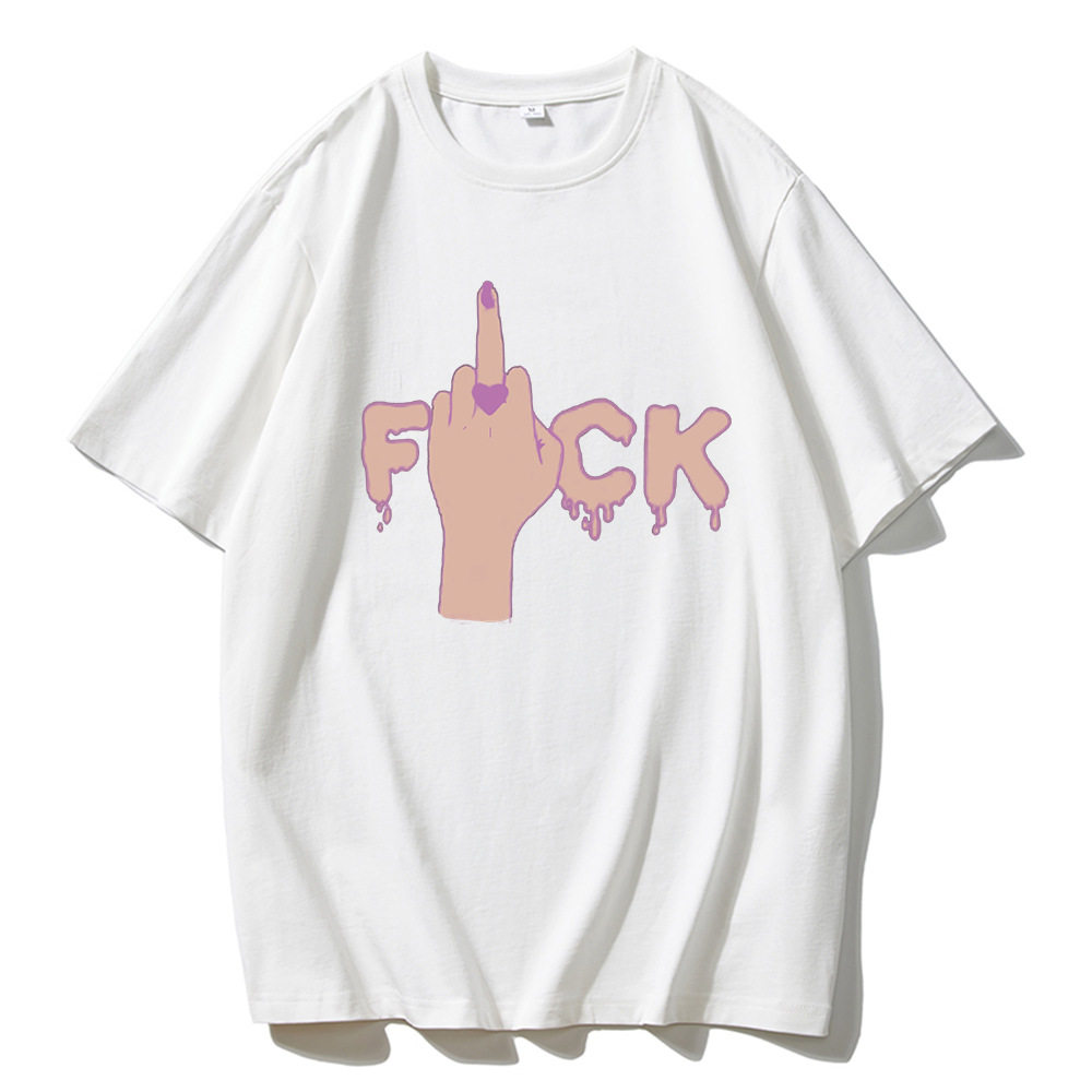 Womens Summer Graphic T Shirt Loose Fit Round Neck Short Sleeve 100 Cotton Casual Everyday Wear Wholesale