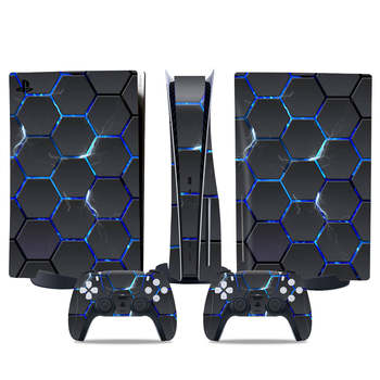 Chivalrous PS5 Game Machine Color Sticker Color Film Cool Plaid Color Sticker Optical Drive Edition Sticker Digital Edition Sticker Film