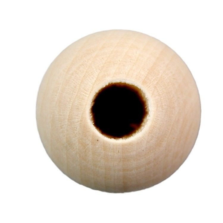 DIY饰品配件 大孔圆木珠 散珠 流苏包包配饰 木质工艺品批发