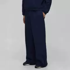 Men's Fleece-Lined Wide-Leg Pants, Straight-Leg Casual Pants, Loose Fit, Everyday Versatile, Comfortable Trendy Pants, Export Cross-Border In-Stock