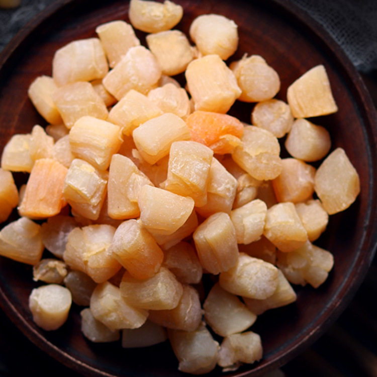 Wholesale dried scallop scallop scallop, dried meat, dried beetle, dried light dried large size Weihai seafood dried 500g