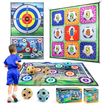 Cross-border new children's multi-functional Jiugongge football game mat sticky ball indoor and outdoor sports sports toys