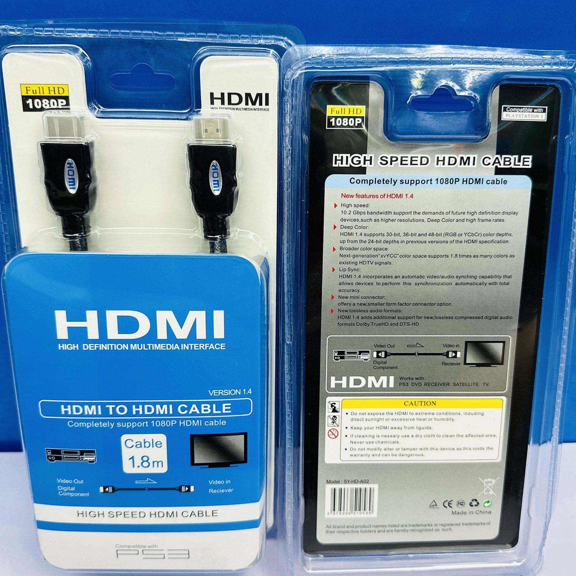 Manufacturer Wholesale Ps3 HDMI High-Definition Data Cable with High-Frequency Vacuum Packaging, 1.8m High-Definition HDMI Video Cable