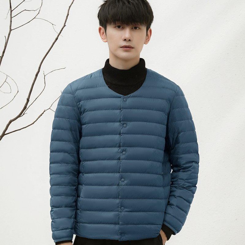 Lightweight down Jacket for Men, Short Style, 2025 Winter New Season, Men's Thin Style, 90% White Duck Down, Lightweight Inner Liner Jacket