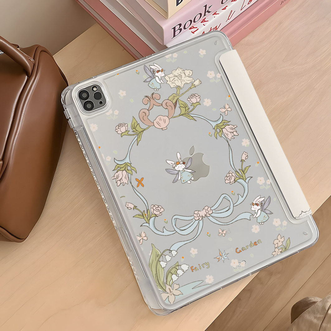 Garden Elf Butterfly Ipadpro 11inch Air6 Protective Case Mini7 Tablet 10/9/8 Generation A16 Protective Case 5