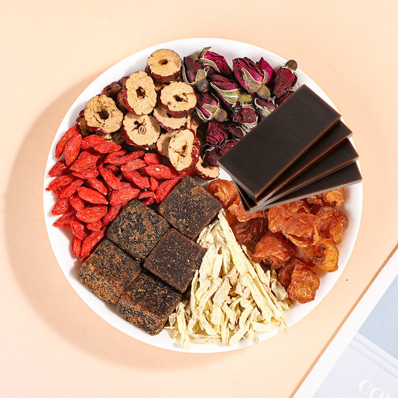 Beijing Tongrentang Zhenhuang Brown Sugar Ejiao Ginger Date Tea Brown Sugar Ginger Date Goji Berry Tea Qi and Blood Goddess Tea Health Tea