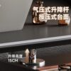 Liftable Slate Tabletop Side Table, Living Room Sofa Side Cabinet, Movable Cart, Multi-Functional Movable Lifting Coffee Table