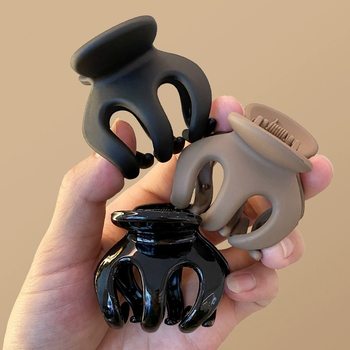 Cross-border Best Selling Pumpkin Grab Clip Back Head High Pony Tail Small Hairpin Disc Hair Fixation Ball Hair Clip Headwear