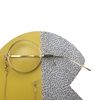 2024 new single frame double ring glasses retro fashion personality decorative mirror cos shape frame can be wholesale