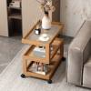 Light Luxury Living Room Sofa Side Table Tea Table Modern Simple Bedside Table Mobile Creative Bedside Small Coffee Table Small Table Narrow
