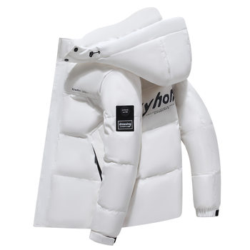 Cross-Border Wholesale down Jackets for Men and Women, Couple Hooded Jackets, Winter Student Thickened Warm Windproof Tops