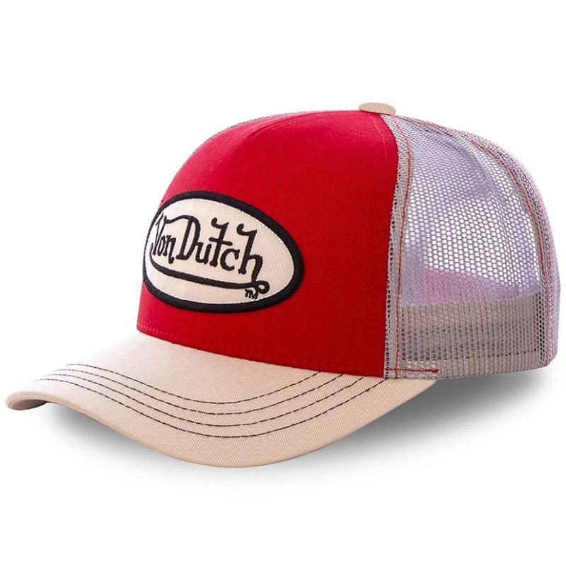 [Foreign trade explosions] VON baseball cap letters sunscreen mesh embroidery DUTCH truck driver hat TEMU
