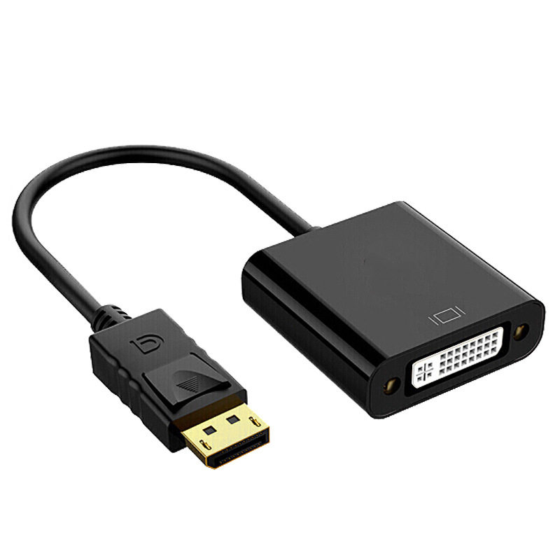 Dp to Dvi Adapter Displayport to Dvi24+5 Adapter Cable Computer Video Cable Monitor High Definition