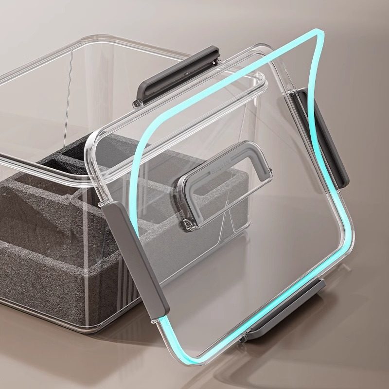 Camera Moisture-Proof Box Special Lens Slr Storage Dry Storage Box Anti-Knock Transparent Thickened Large-Capacity Storage Box