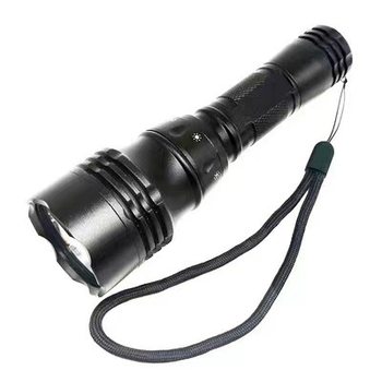 Aluminum alloy diving flashlight underwater fill light LED magnetic control diving flashlight outdoor aluminum cup riding