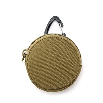 Cross-Border Amazon Molle Sports Outdoor Tactical Headphone Bag Hanging Bag Key Bag Round Mini Coin Purse