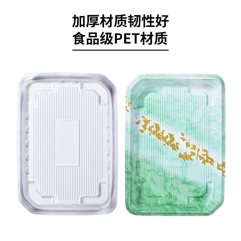 Sunzza disposable thickened high-lid sushi box Super outdoor packing box salmon sashimi packing box