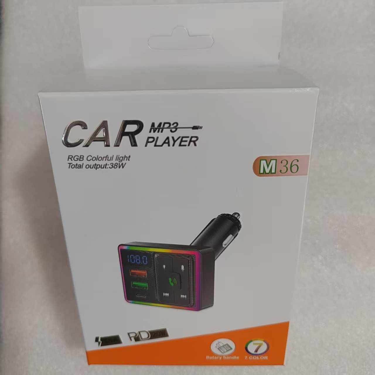 New Cross-Border Hot Model M36 Bluetooth Car Mp3 Receiver and Transmitter Dual USB Car Charger