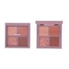 Makeup Novo5330 Four-Color Eyeshadow Palette for Female Students, Popular on Social Media, Pearlescent Earth-Toned Eyeshadow Palette
