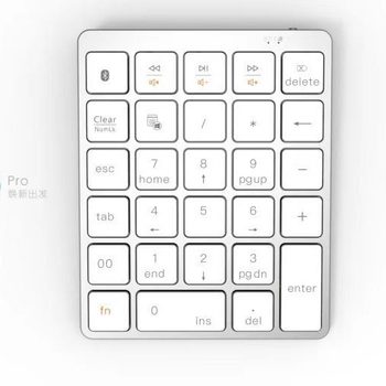 Cross-Border Hot Selling Ultra-Thin Bluetooth Mini Digital Wireless Keyboard 28 Keys Rechargeable Portable Office Wireless Keyboard