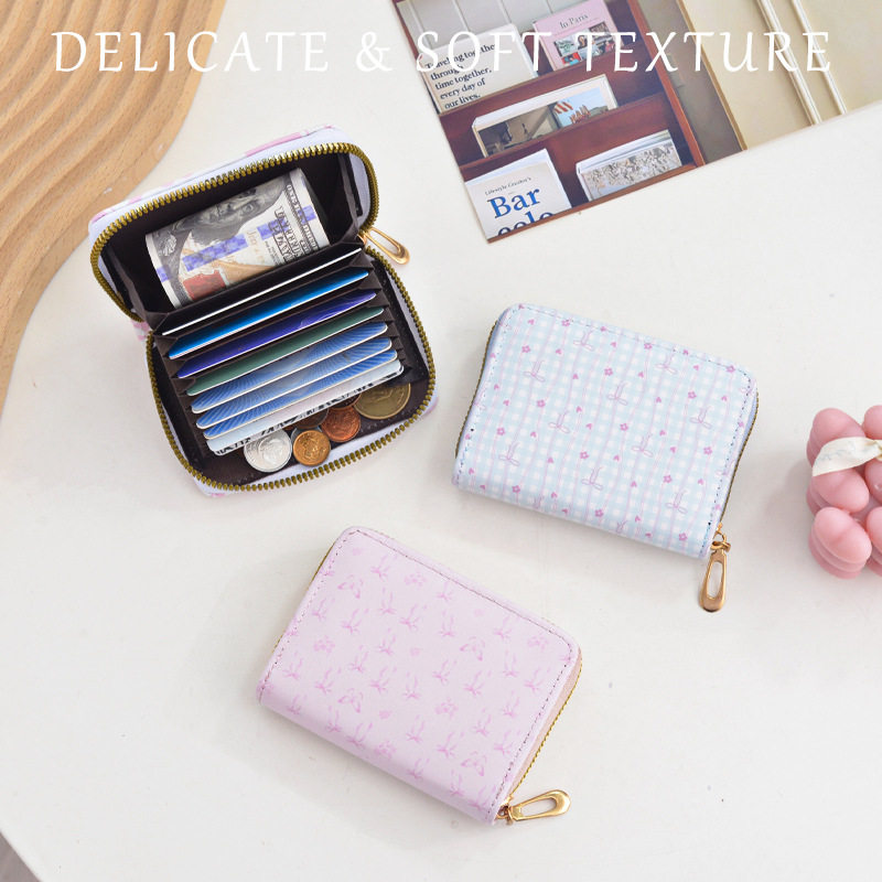 Cute Card Bag Cartoon Sweet Mini Ultra-thin Small Portable Large Capacity Multi-card Student Anti-degaussing Card Bag