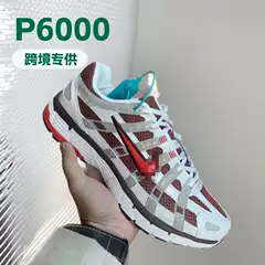 New Cross-Border European and American Style P6000 Running Shoes for Men, Breathable Mesh, Thick-Soled Height-Increasing Dad Shoes, Versatile Casual Shoes