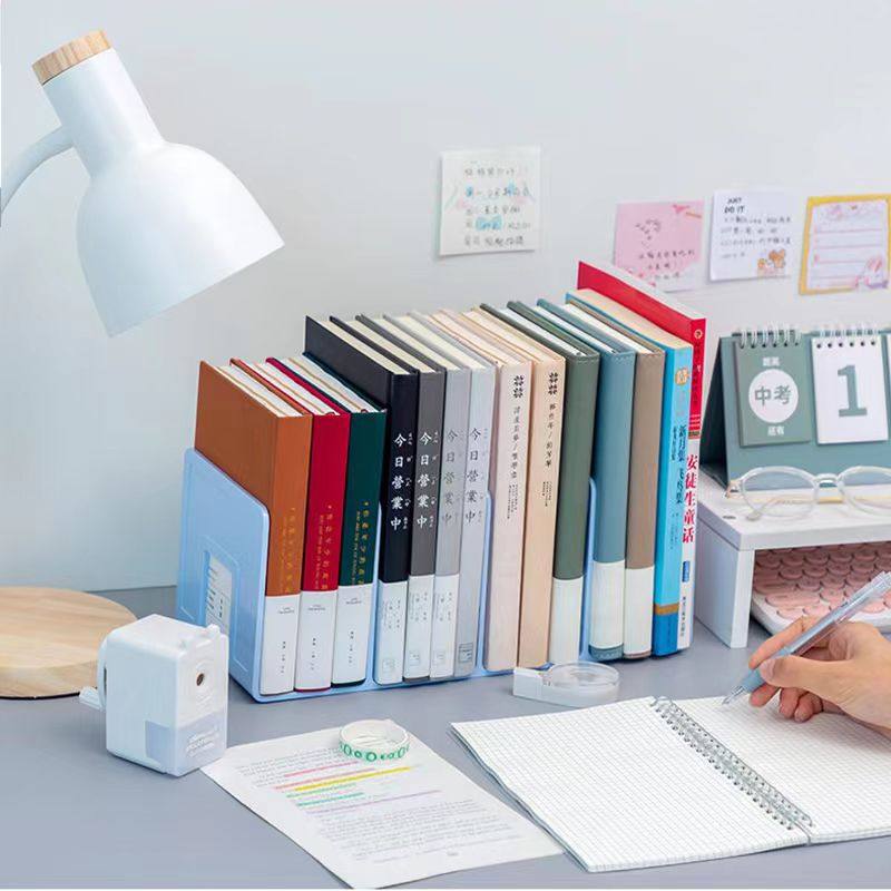 Desktop Book Stand Plastic Bookshelf Transparent Acrylic Book Stand Bezel Book Holder Stand Storage Book Display Rack