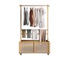 Clothes Rack integrated hanger mobile hanger new Chinese style Bed & Breakfast hotel high-end Internet celebrity floor rack