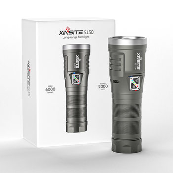 High-power white laser flashlight strong laser gun Type-C charging zoom long-range outdoor portable searchlight