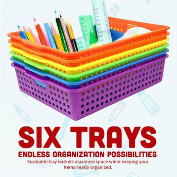 Casual Organizing Basket Storage Basket Toy Plastic Basket Desktop Storage Desktop Storage Basket Organizing Frame