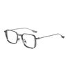 24 new ultra-light myopia frame men's can be equipped with power lenses large face widened retro eye frame women