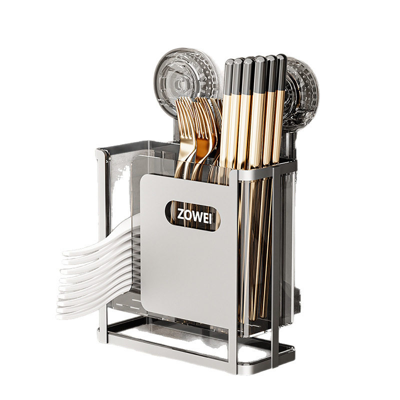 Suction Cup Chopstick Holder Storage Box Rack for Home Kitchen Chopstick Storage Chopstick Cage Chopstick Holder Chopstick Bucket Storage Rack