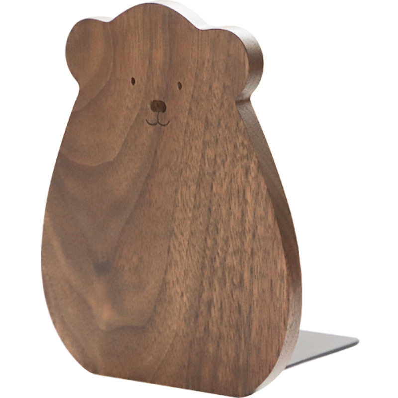 Free Shipping Japanese-Style Solid Wood Bookends Book Holder Desktop Book Support Vertical Book Clip Study Storage Bookshelf