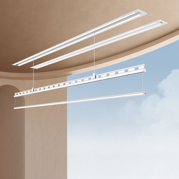 [Government Subsidy] Haotaitai Invisible Clothes Drying Rack Electric Clothes Drying Rack Hidden Embedded Balcony Home Clothes Drying Rod