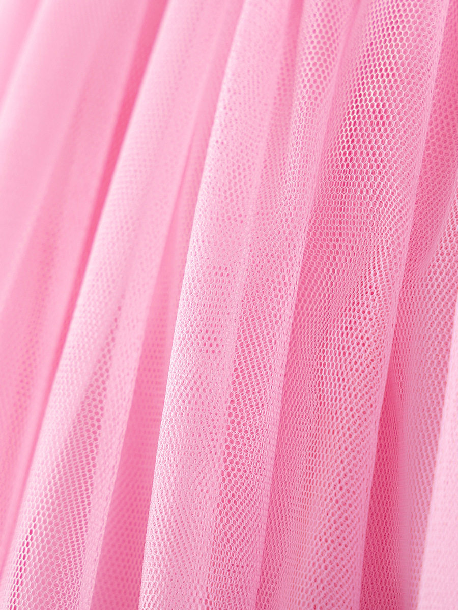 [Style] Girls' Summer Dress, Cute Baby Princess Dress, Short-sleeve Kids' Tulle Dress