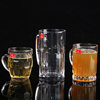 [Factory direct delivery] glass beer cup handle cup beer cup Milk Cup heat-resistant milk tea tea cup printed LOGO