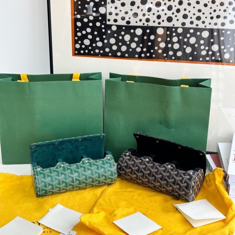 Elegant Upgraded New Style Watch Collection Color Matching Portable Travel Advanced Dial Watch Box Bag Gift Box