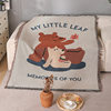 Cartoon bear blanket sofa blanket sofa towel nap blanket cute bear single chair blanket cotton blanket