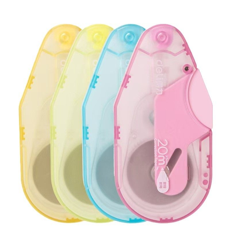 Deli correction tape press the sealed door anti-dry correction tape one-key core large-capacity correction tape correction tape wholesale