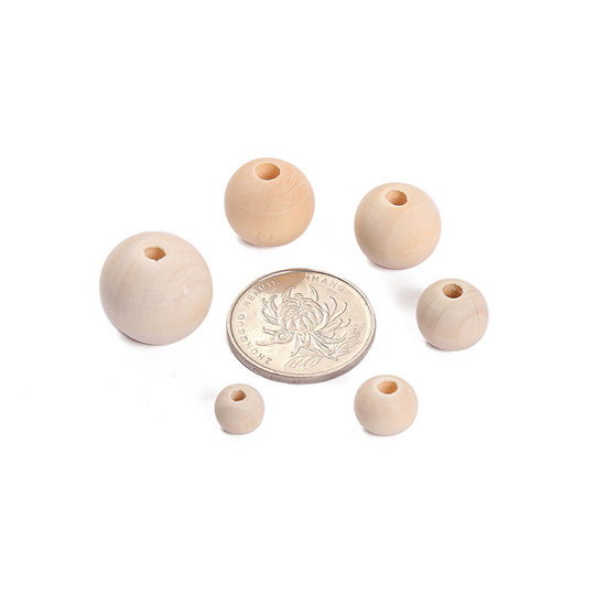 diy jewelry accessories 4-40mm large and small holes of wood, Lotus, loose beads, wood beads manufacturers directly supply wood products all over the world
