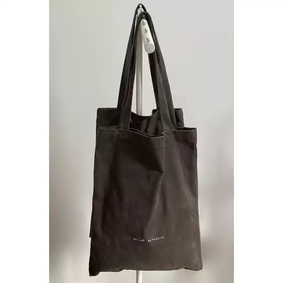 Limited Stock Must-Have Rick Style Bag Ro Canvas Tote Bag Washed Embroidery Shoulder Handbag