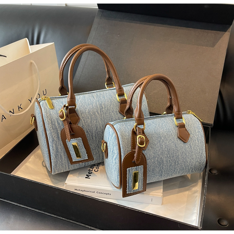 Denim Pillow Bag Women's Retro New Fashion Handbag Casual Easiest for Match Commuting Shoulder Crossbody Bag 5 O1CN017O9EjM1twTtxREIBw !!2218238345966 0 cib