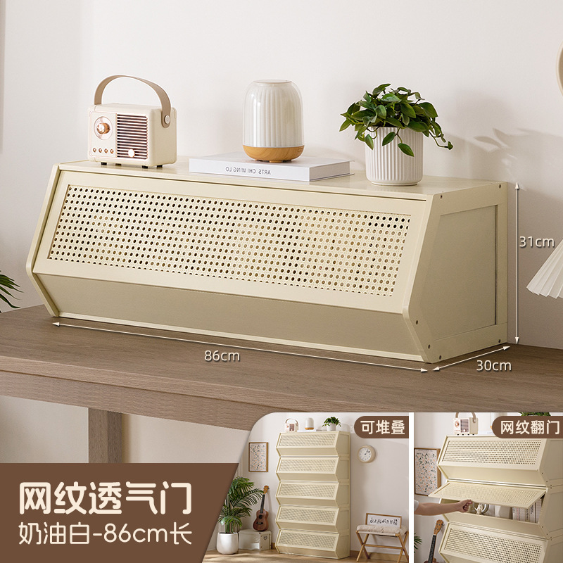 书柜置物架客厅带柜门储物柜一体格子柜展示柜落地多层组合柜书架