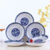 Blue and White Porcelain Plate, Household Ceramic Dish, Large Dish for Vegetables, Soup, or Rice, Universal Tableware, Light Luxury