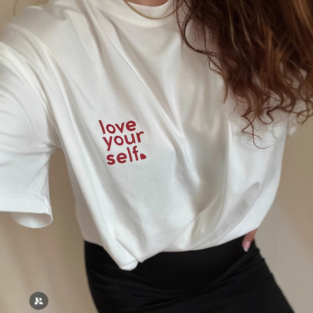 Womens Cotton T Shirt Casual Loose Fit Round Neck Summer Essential Letter Print Wholesale Available