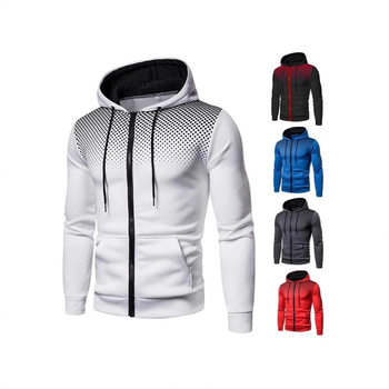 Foreign Trade Cross-Border Amazon New Sweatshirt Men's Casual Sports Fitness Men's Zipper Shirt/Autumn and Winter Sweatshirt Men