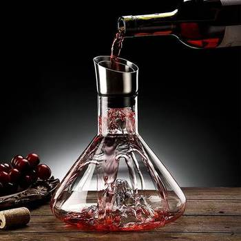 Internet Celebrity Waterfall-Style Quick Decanter for Red Wine, Home-Use Luxury European-Style Wine Dispenser, Jinshan Iceberg Wine Set