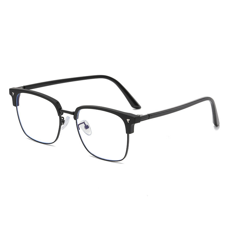 Tiktok little red book popular men's eyebrow retro glasses frame myopia women's glasses flat half frame glasses frame