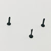 4.5*12mm black round two-foot nail round head two-angle nail flat head two-foot nail 4*8mm silver foot nail